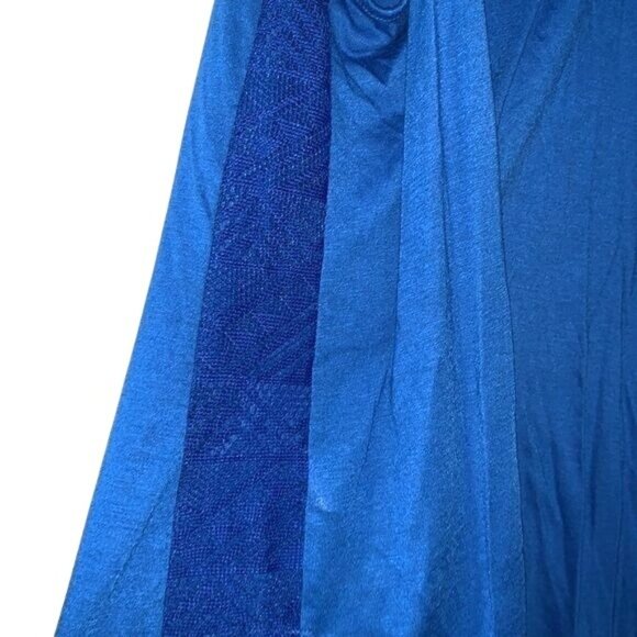 Wound Up Blue Racerback Tank Top With Lace Details & Anchor Graphic XLarge (15-1 - Picture 7 of 10